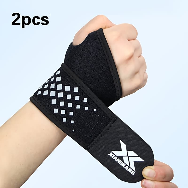TEMU Set Of 2 Wrist Protectors, Wrist Sleeves, Support Straps, And Wrist Bands Designed For Like Badminton, Volleyball, And Fitness Activities