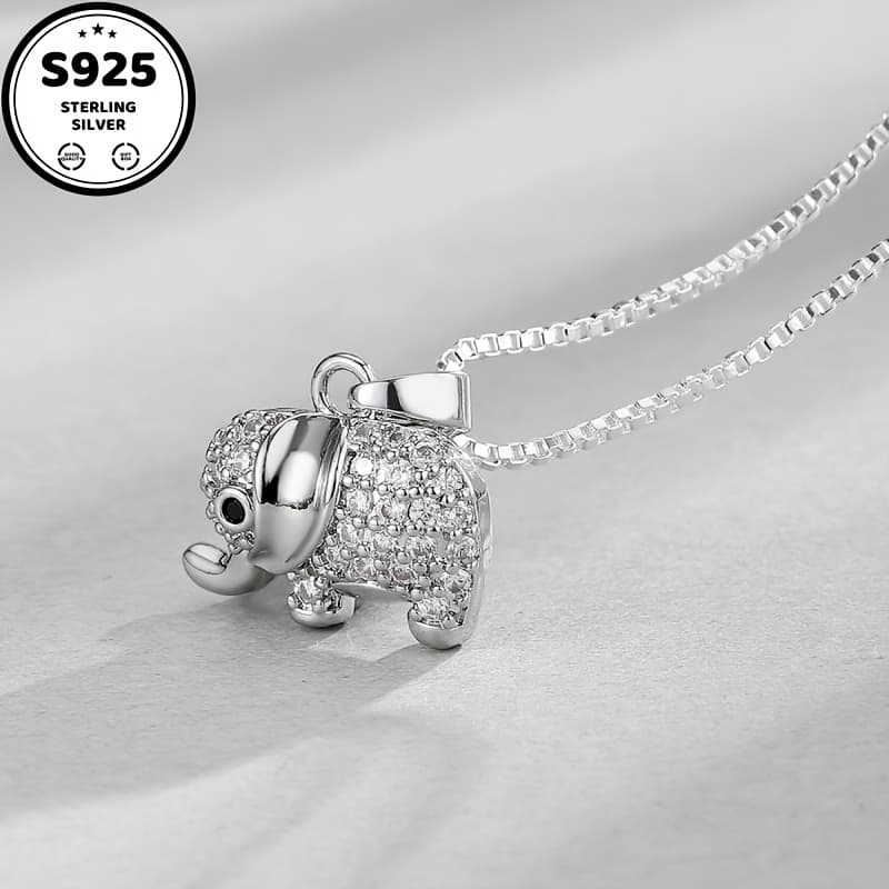 TEMU 925 Sterling Pendant Necklace, Chain Necklace For Men And Women, Waterproof And Sweat-resistant, Ideal For Everyday Use, Affordable, For Girlfriend On Her Birthday, Valentine's Day, Or Christmas