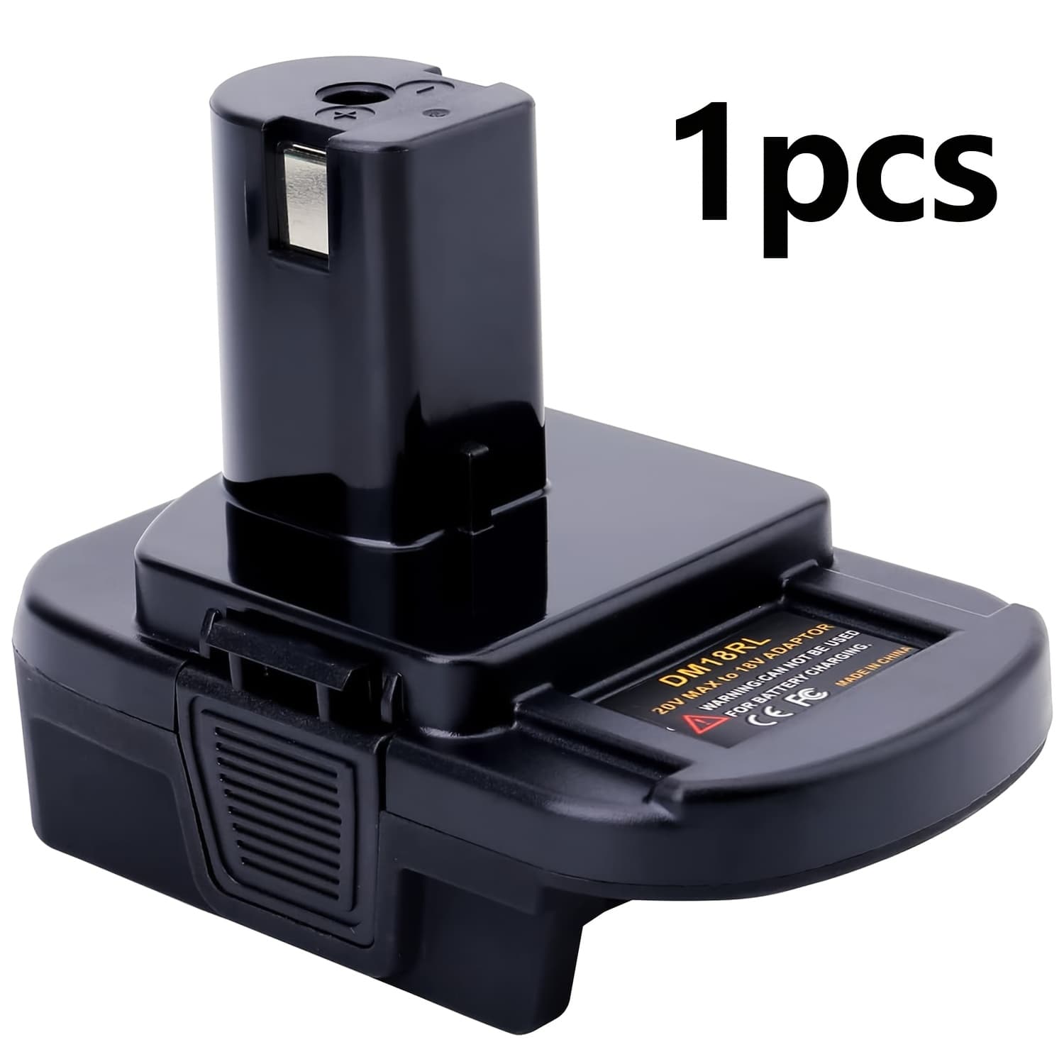 TEMU 1pc/2pcs Dm18rl Battery Adapter Compatible With For Ryobi , Adapter Compatible With 20v & Compatible With M-w-kie 18v Battery To Replacement For Ryobi 18v Batteries P109