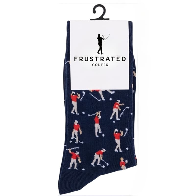 TEMU Golf Socks - Funny Angry Golfer Socks - Funny Golf Gift For Men - 1 Pair Per Pack - Size 10-13