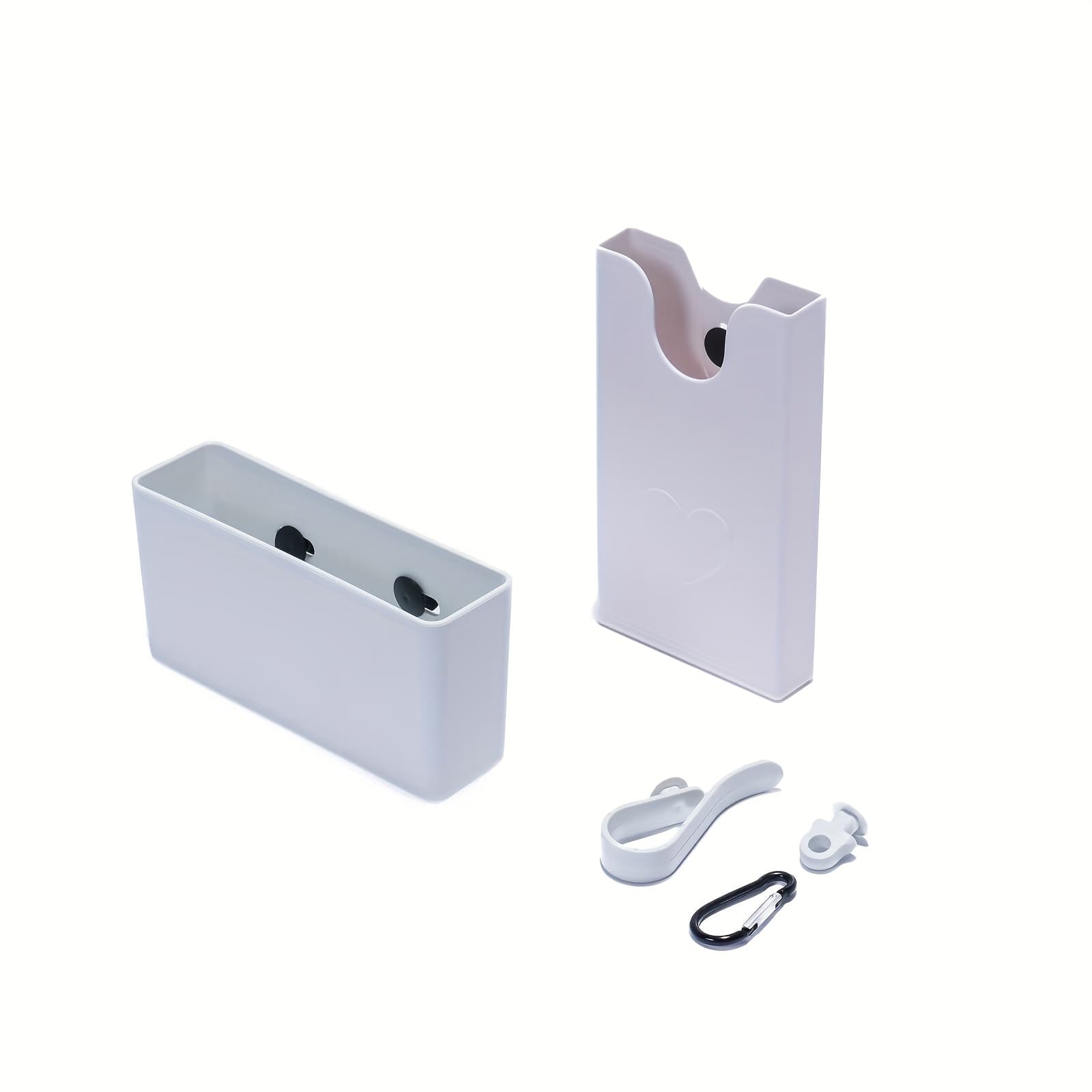 TEMU 4pcs Organizer Holder For Beach Bag, Accessories For Beach Bags, Phone Holder Compatible With Beach Bag Original, White