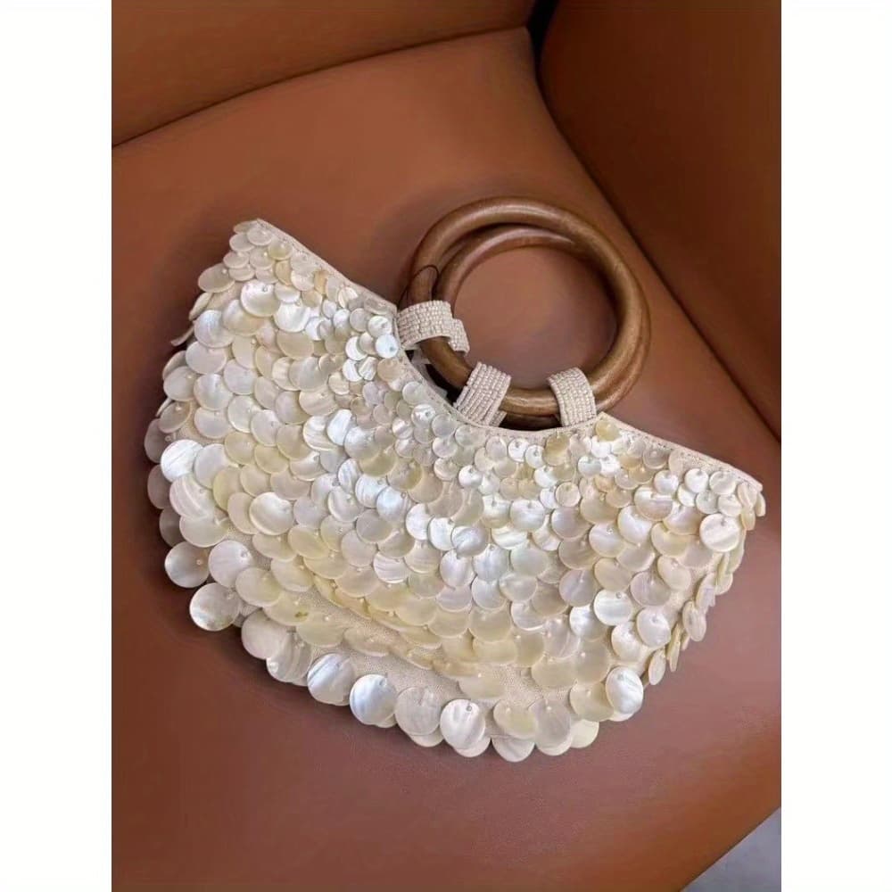 TEMU New High-end Handmade Shell Bag - A Fairy-like Handbag For Women. A Unique And Niche Handbag, Perfect For - Lady