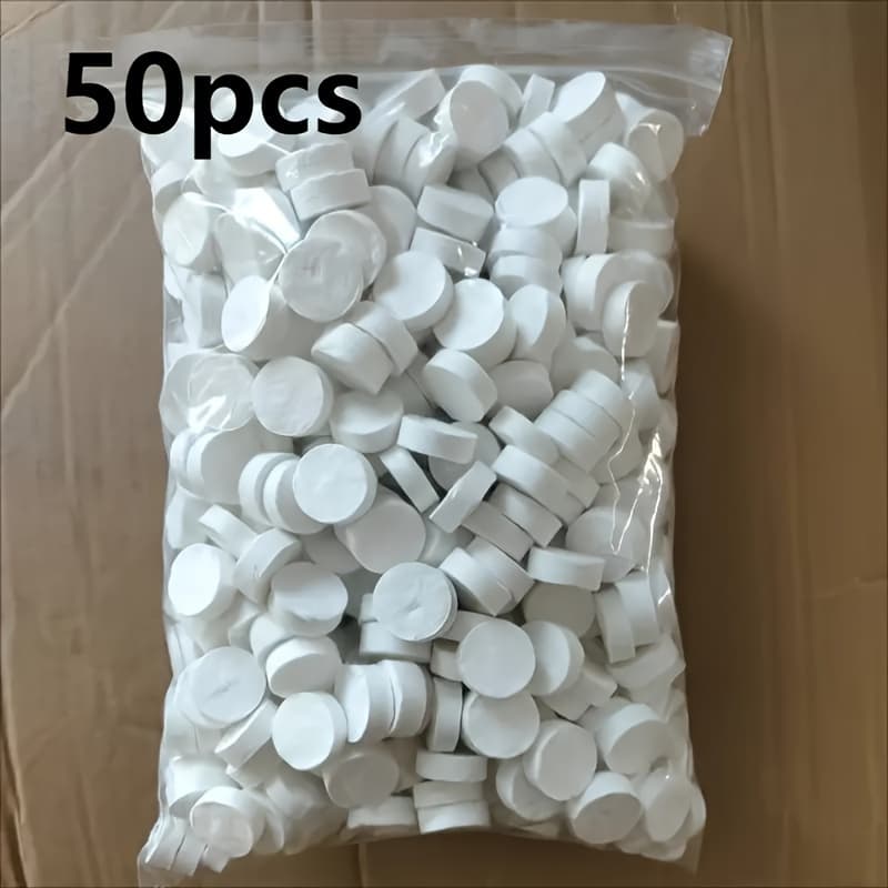 TEMU 50pcs Compressed Towels, Portable For Hotel Travel, Makeup Removal, Face Cleansing, Disposable Face Cleanser, Compressed Face Cleanser, Suitable For Outdoor Hiking, Or Home Wipes