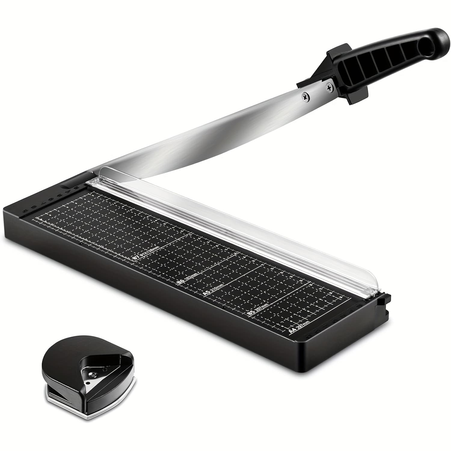 TEMU Paper Cutting Machine With A 12-inch Cutting Length, Suitable For A4 To B7 Sizes, Designed For Crafting And Photo Trimming, Of Handling Up To 16 Sheets For Standard Paper, Photo, Or Label Cutting