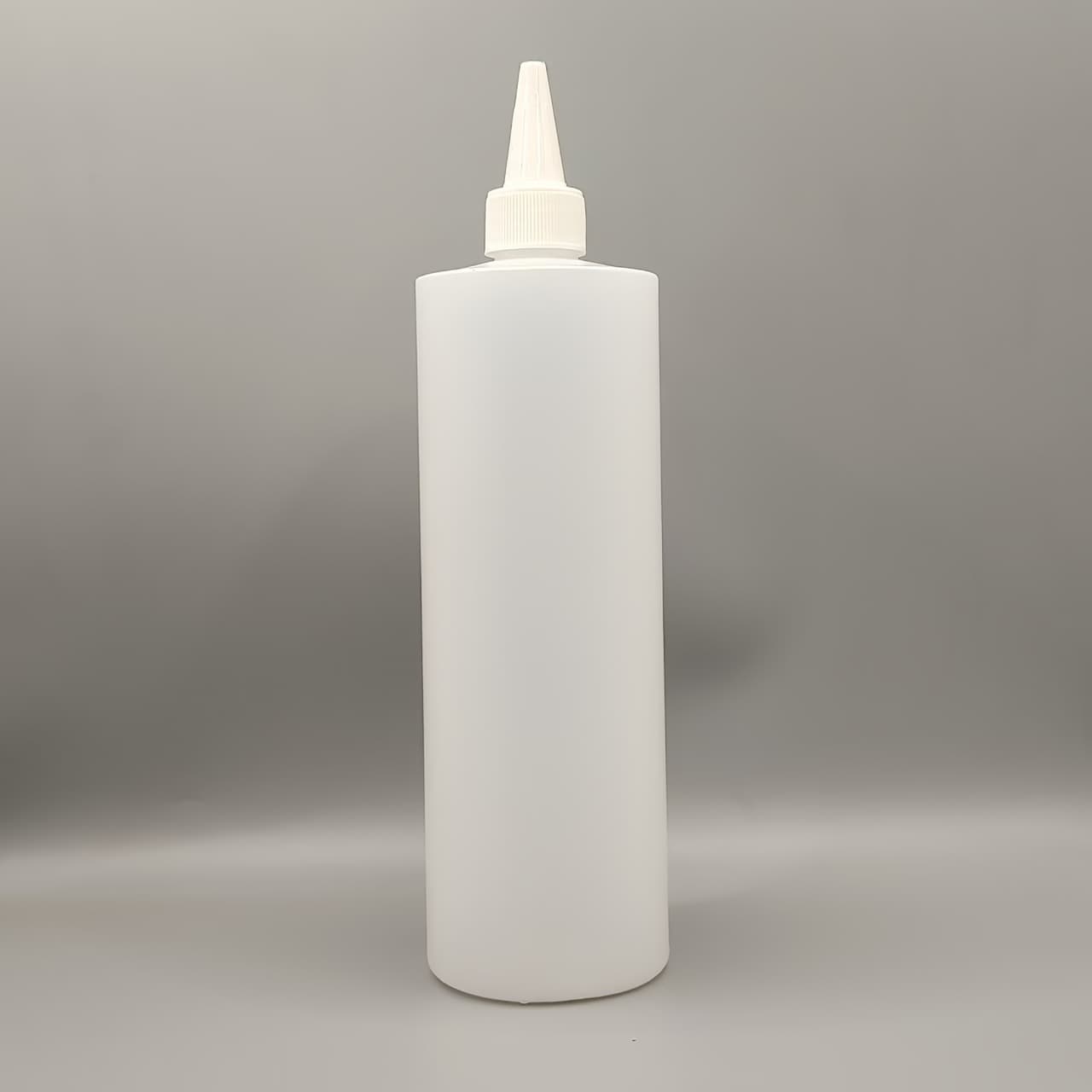 TEMU 1pc White 500ml Hdpe Squeeze Bottle, High-temperature Resistant, Acid-base Neutral, Refillable For Chemical Liquids, Cleaning Solutions, Toner, - Ideal For Kitchen, Bathroom, Travel Use
