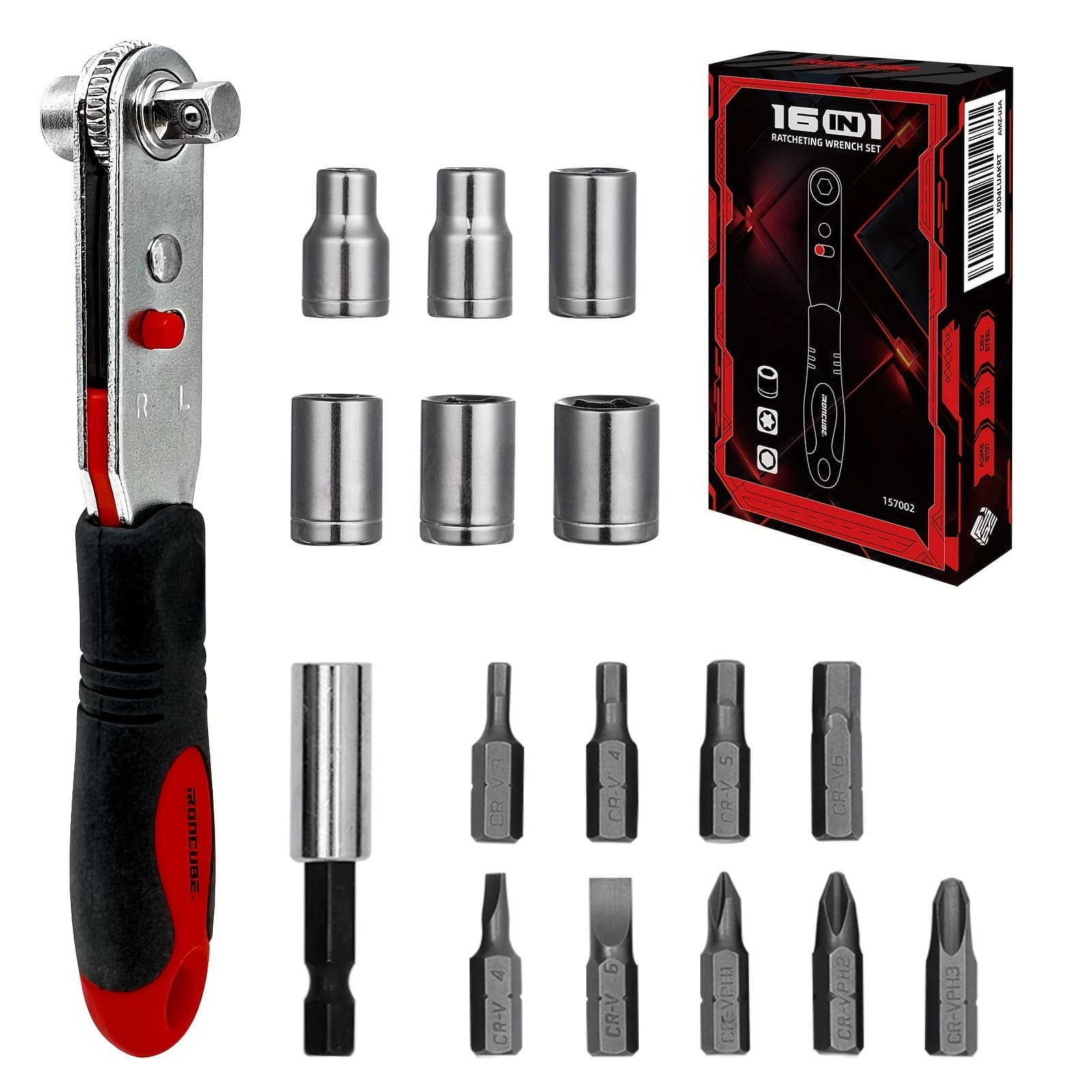 TEMU Ratchet Angle Screwdriver Set, All Magnetic Bits For Diy Bike Tight Spaces