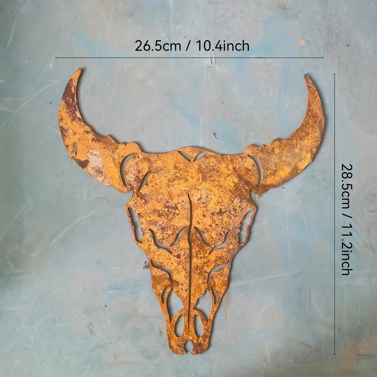 TEMU 2d Flat, Rustic Wall Decor 2d Flat - Western Cattle Logo, Iron Structure, Home Decor, Halloween, Christmas, Easter, - Country Style Decor, Wall Hanging Decor, 2d Flat