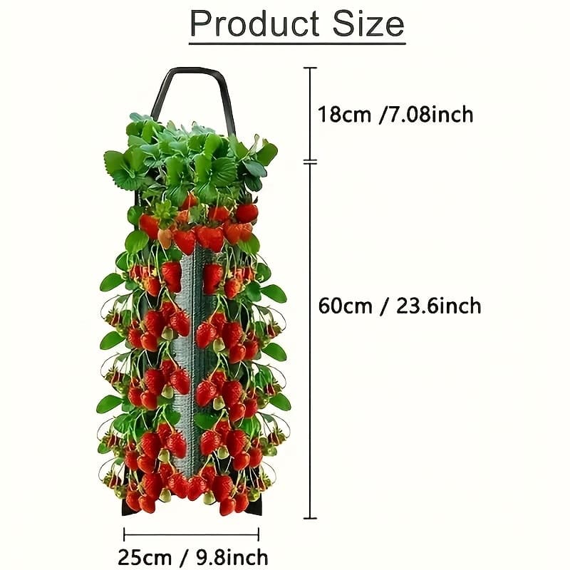 TEMU The Way You ! This Is A Collection Of High-quality Hanging Bags For Growing Strawberries, Featuring An 8-hole Design Suitable For Vegetables And Fruits