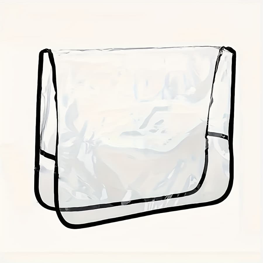 TEMU 1/3pcs Salon Perm And Dye Chair Protective Cover Pvc Transparent Chair Cover For Hairdressing Shop Backrest Cover