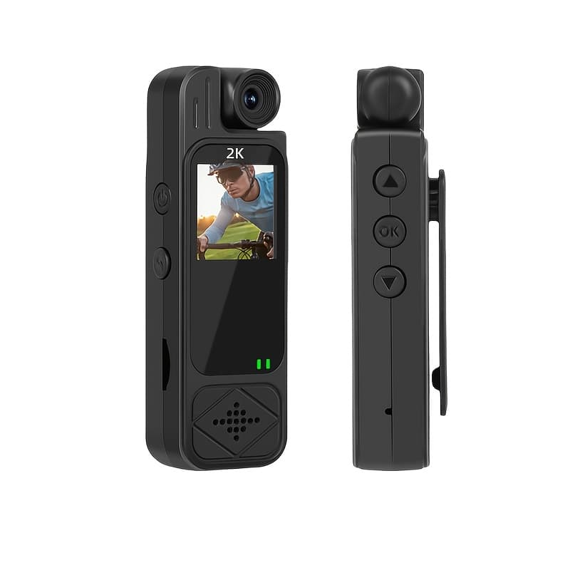 TEMU Motion Camera With Infrared Night Vision, Motion Detection, 180° Rotating Lens - Compact Wearable Body Camera For Sports, Cycling, Fishing & Events