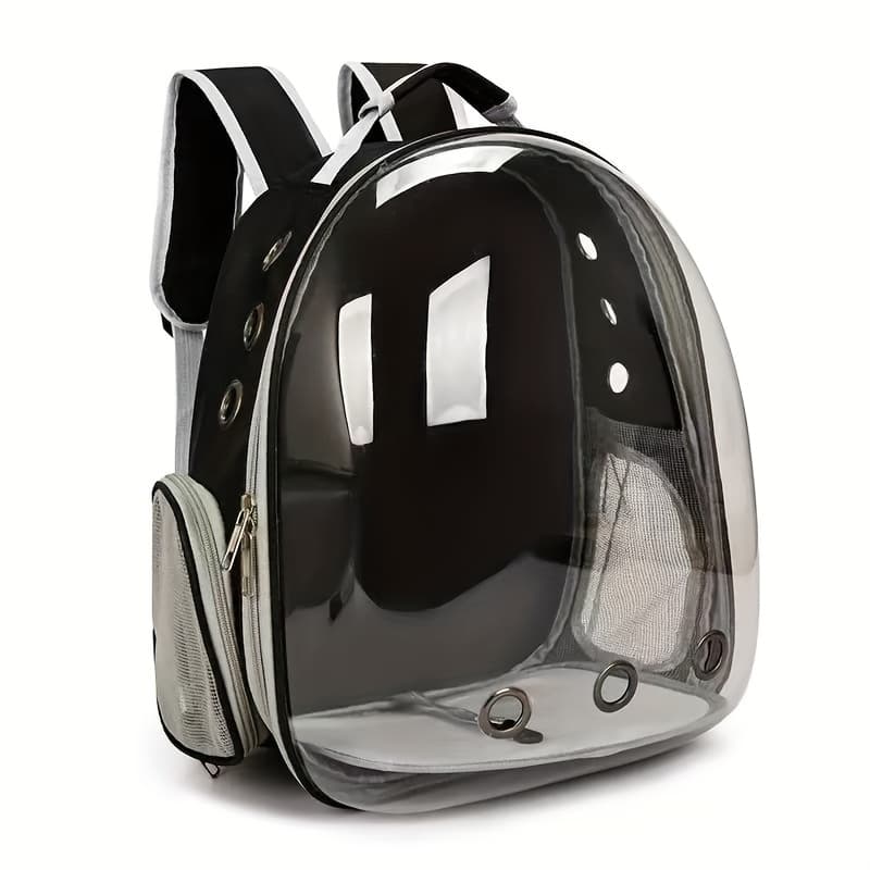 TEMU Space Pet Backpack-breathable Transparent Travel Transport Box, Suitable For Cats And Dogs, With Zipper, Portable, Suitable For , Pet Transport Box, Accessories, Secure Zipper Closure