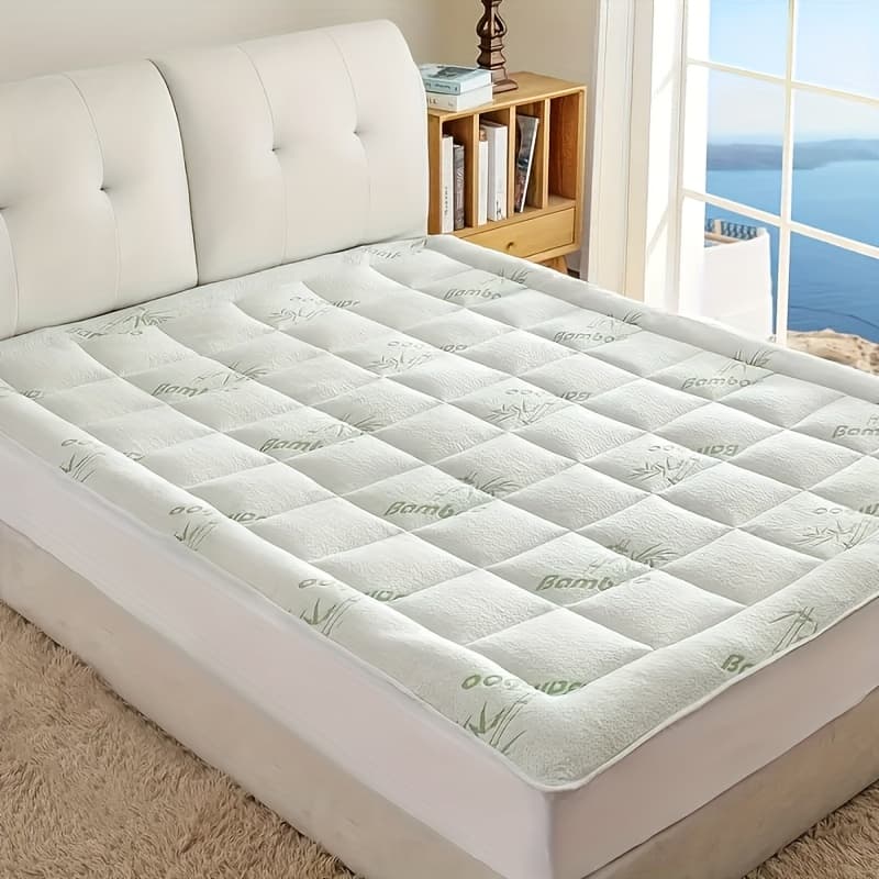 TEMU Cool Top Layer - Blanket Mattress Cover, Pillow Mattress Cover, With 8-21 Inches Deep Pockets, Suitable For Home, Hotel And Dormitory Bedding