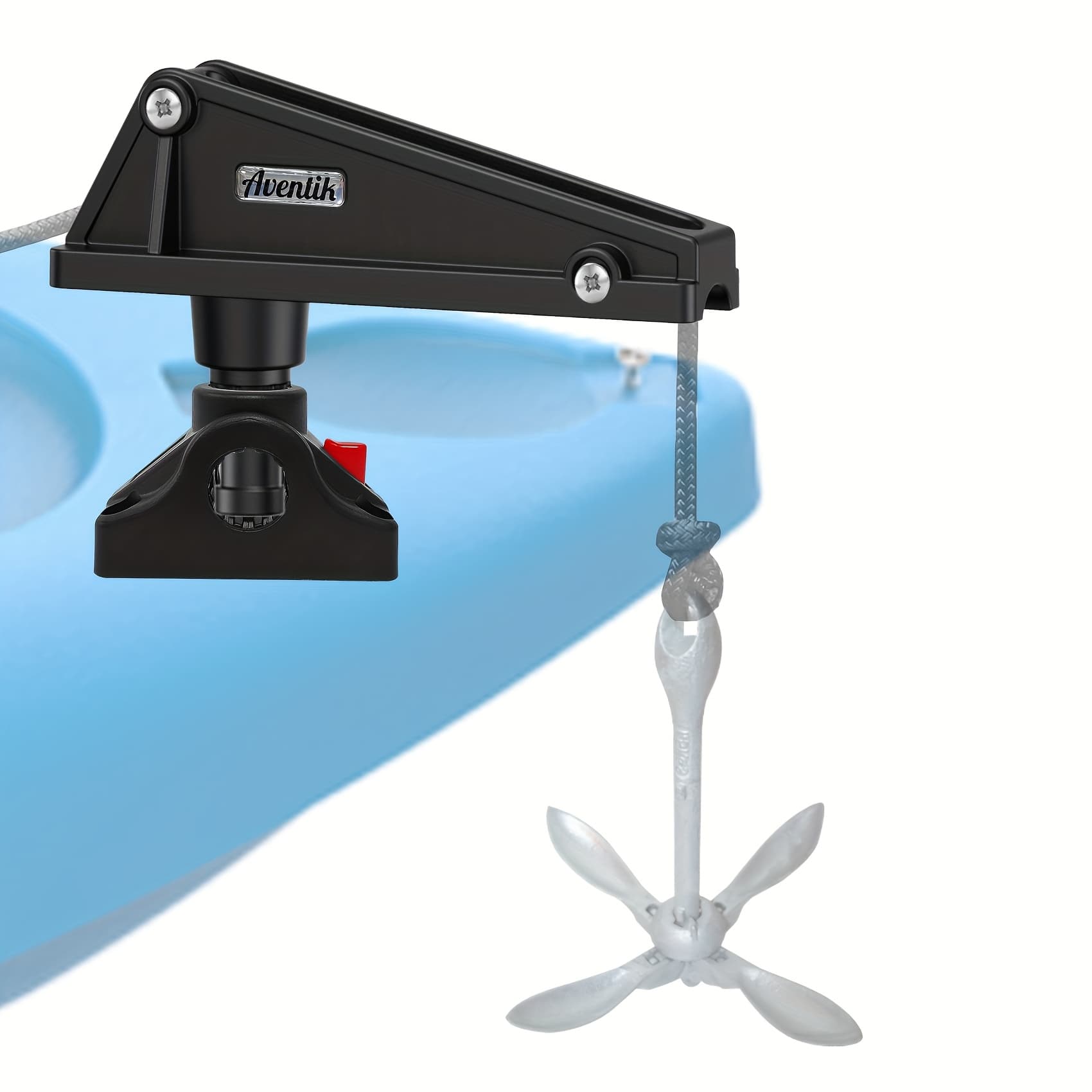 TEMU Kayak System With Side Deck Mount - Durable, Easy-to-use For Small Boats And Kayaks, Single-handed Operation, Versatile Installation