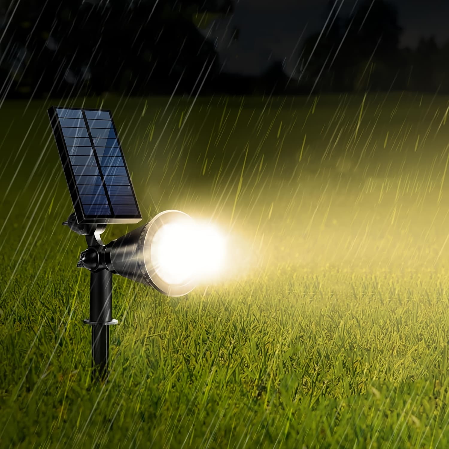 TEMU Solar Lights With 18 Led Beads, Outdoor Solar Garden Lights, Outdoor Courtyard Landscape Lighting, Passage Spotlights, Wall Lights, And Automatic Solar Spotlights