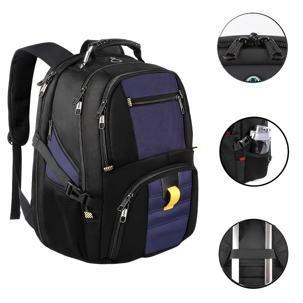 TEMU Travel Backpack, Extra Large 50l Laptop Backpacks For Men Women, College Backpacks Airline Approved Business Work Bag Fits 17 Inch Computer, Men's Gifts, School Backpack For Teens,