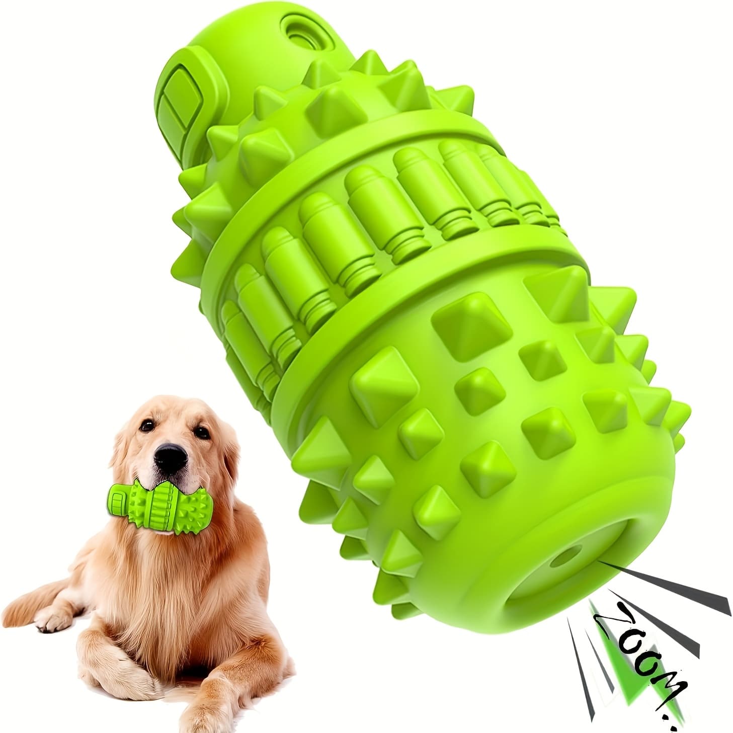 TEMU Bottle-shaped Dog Toy Resembling A Wolf's Tooth, And Long-lasting, Serves As A Chewable Toothbrush, , And Is Ideal For Interactive Play With Aggressive Pets