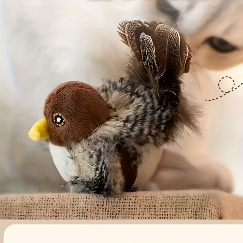 TEMU Self-rising Simulated Plush Toy, Including Cat Toy, Pet Toy