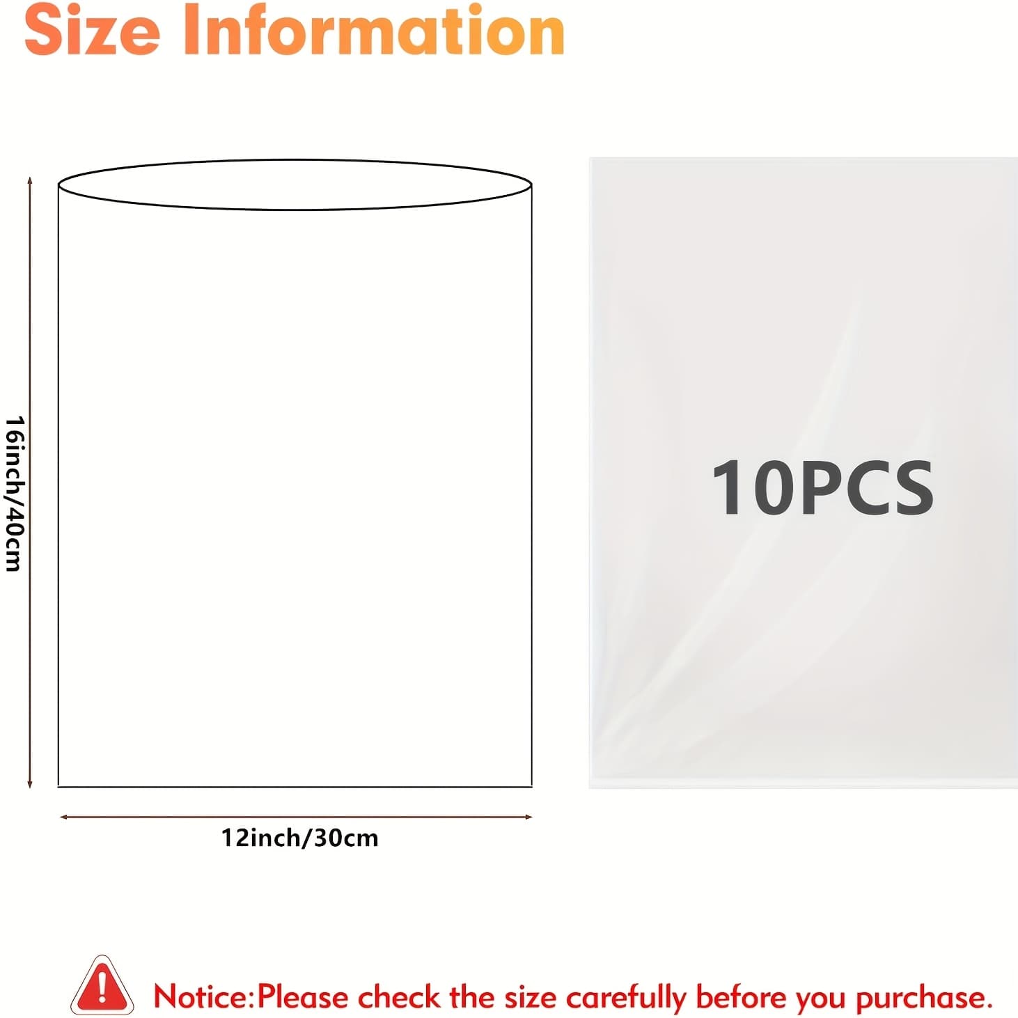 TEMU Shrink Wrap Bags For Gift Baskets 20x22 Inches 10 Pack Clear Cellophane Pvc Heat Shrink Bags For Gift Wrapping