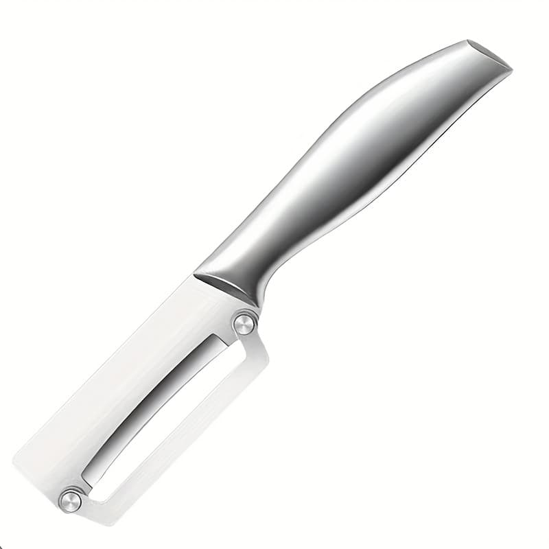 TEMU 2-pack/1pc Thickened Stainless Steel Peeler, Multi-functional Household Melon Slicer And Sugarcane Peeler, Kitchen Peeling Tool