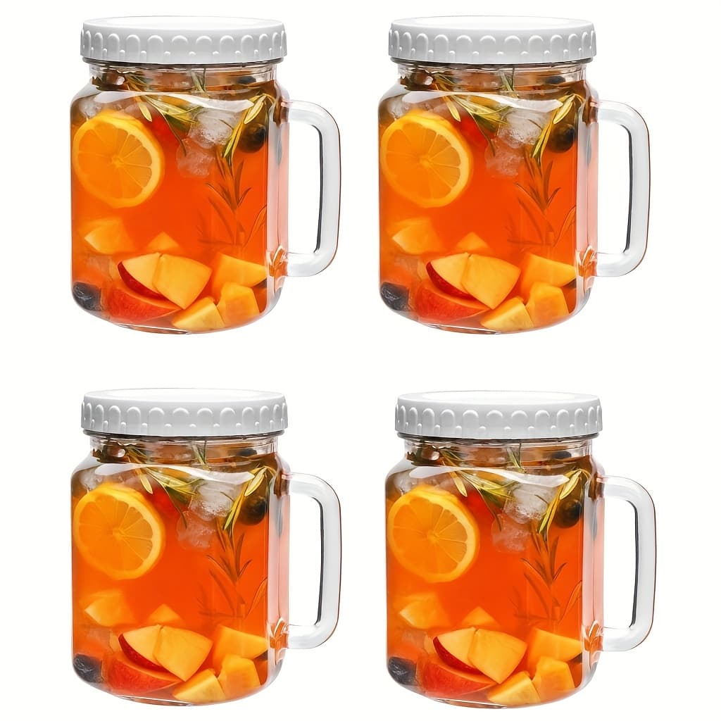 TEMU 2/4 Pack-74oz Large Mason Jars, Wide Mouth Glass Jar With Lid For Fridge, Glass Canisters Diy Favor Decor, Food Container For Sugar, Cookie, Flour, Pickle