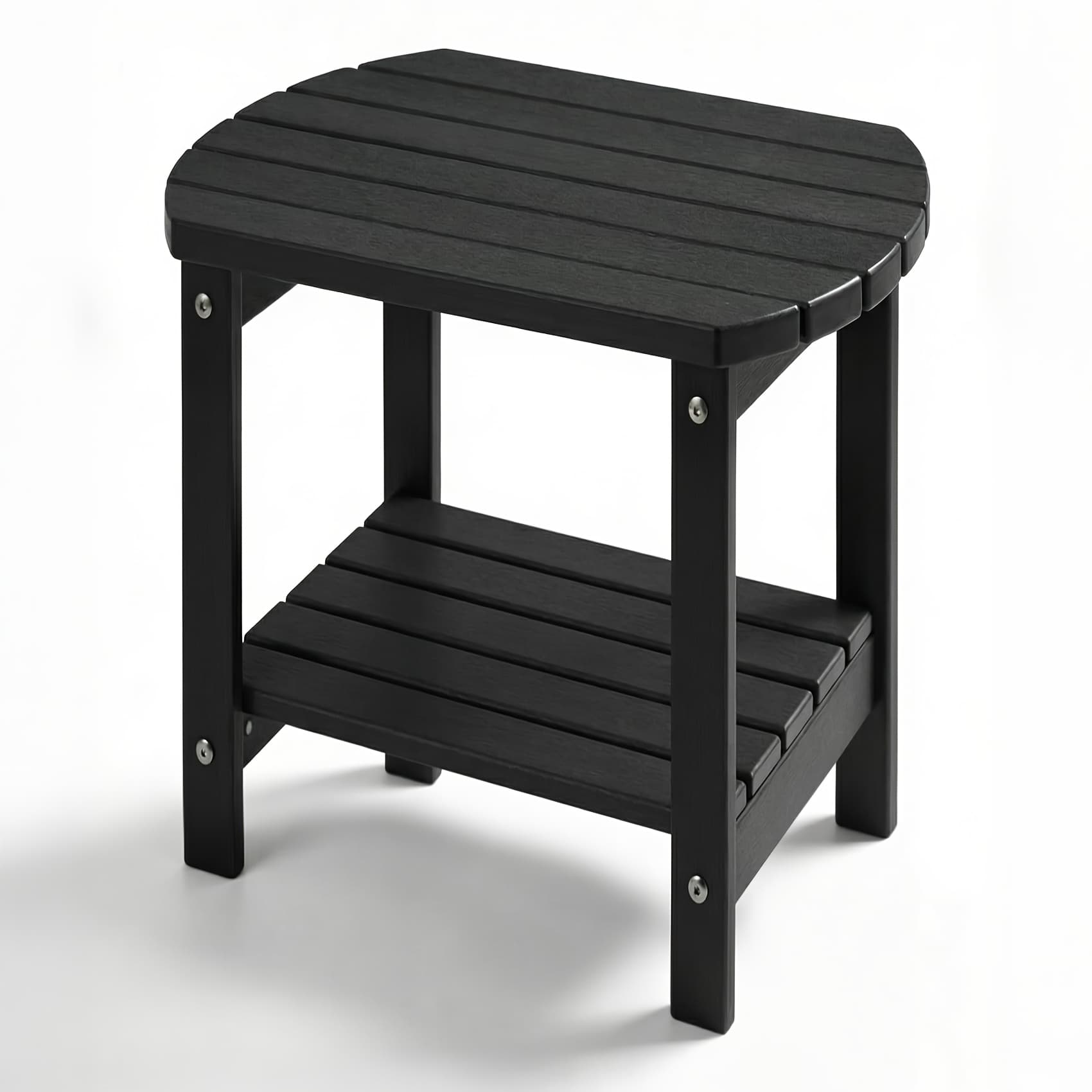 TEMU Adirondack Side Table 16.5" Outdoor Side Table Hdpe Plastic Double Adirondack End Table Table For Patio