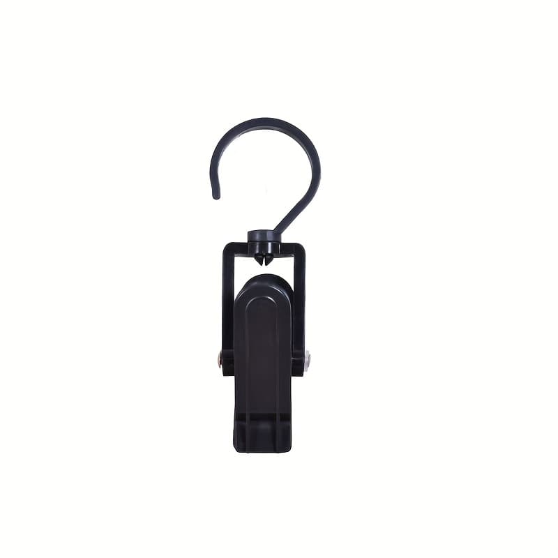 TEMU 4-pack Durable Abs Outdoor Canopy Hook Clips - Multi-functional Hanging Clips For Camping, Travel - Hang Clothes, Towels, Gear - Not Charged, Flint Rod Not Included