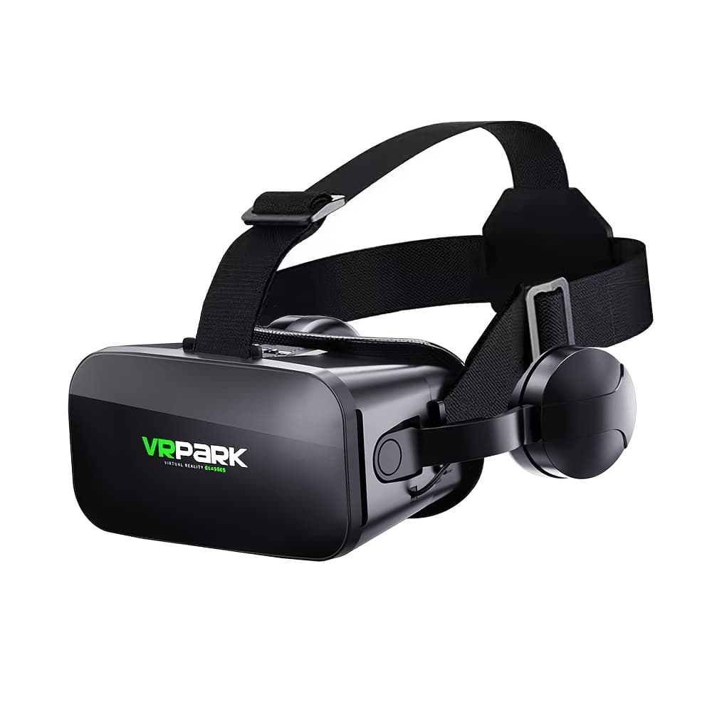 TEMU 2025 Adjustable 3d Glasses, 110° Field Of View, Breathable Helmet, Eye Protective Lens, Suitable For Smartphones, No Charging Vr Helmet Accessory