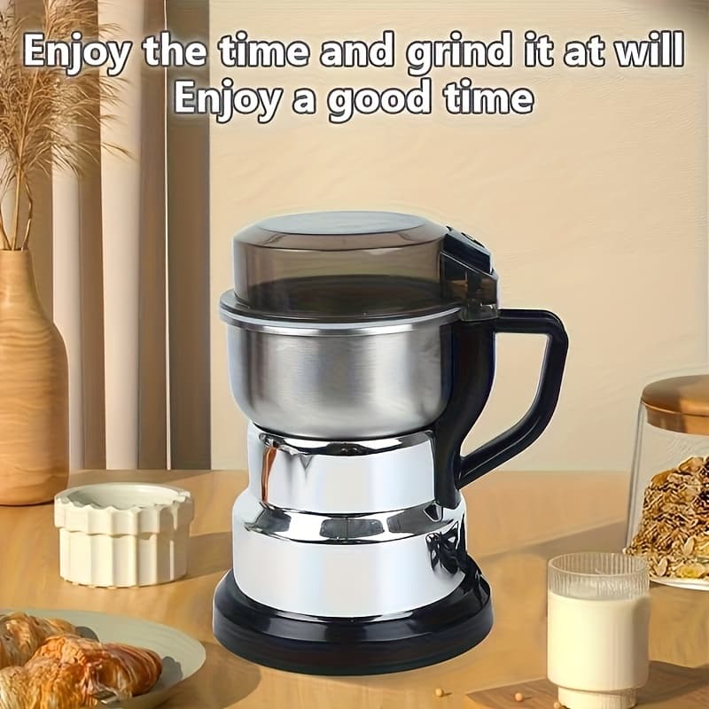 TEMU A Compact Grinder For Grains, Perfect For And Kitchen Use, Featuring A Powerful . An Ideal Gift For The