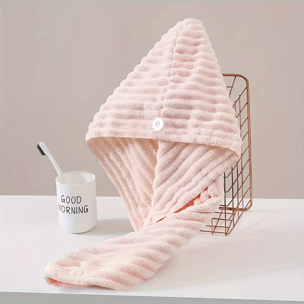 TEMU New Women's Hair Washing And Drying , Absorbent And Quick-drying, Hair Towel Without Blowing, Soft And Dry Hair Towel