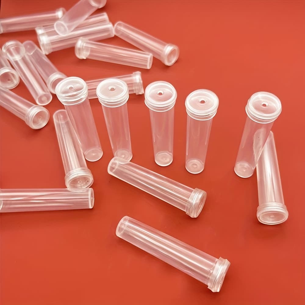 TEMU 20pcs Plastic Fresh Flower Nutrition Tube With Water Storage Tube Keep Fresh Hydroponic Container Floral Water Tube