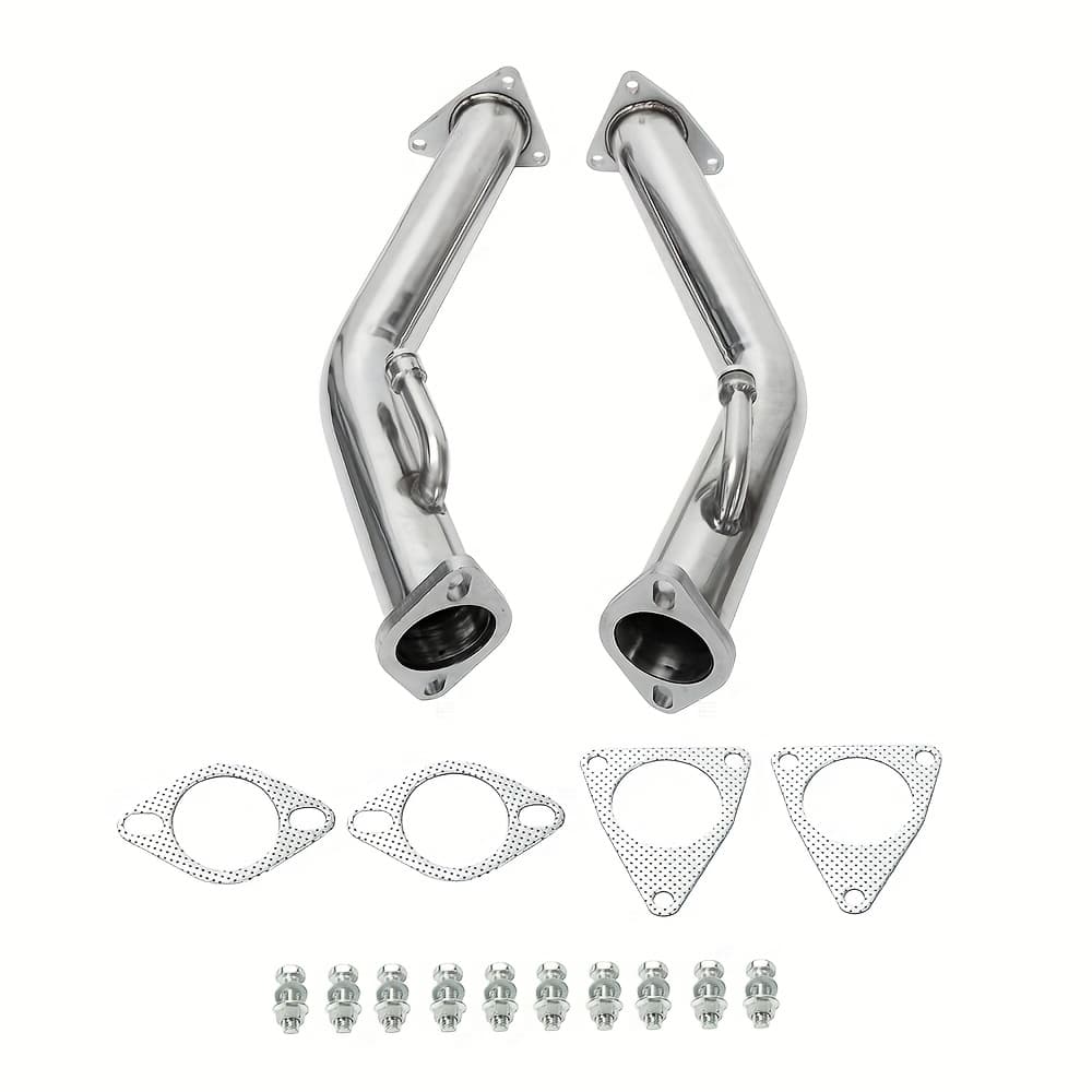 TEMU 2.5" Exhaust Downpipe/test Pipe For 2009-2018 For Z34 For 2008-2013 G37 3.7l V6
