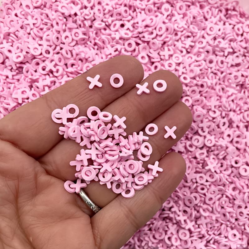 TEMU 20g /0.5cm/0.2in Valentines Day Polymer Clay Non Consumable Sprinkles, Fake Polymer Clay Girly Love Sprinkles N8