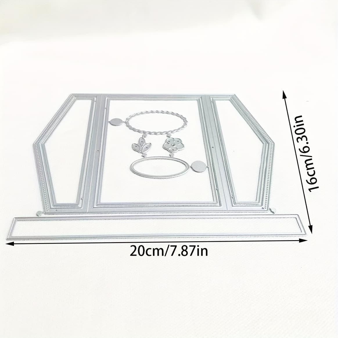 TEMU 1pc Creative Greeting Card Metal Die Cut, Scrapbooking Embossing Stencil, Handmade Greeting Card Making Metal Cutting Dies, Gift Card Making Tools