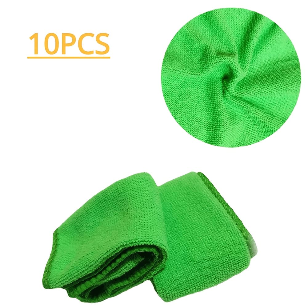 TEMU 10 Pcs Microfiber Boat/car Cleaning Towel Automobile Motorcycle Washing Glass Household Cleaning Small Towel