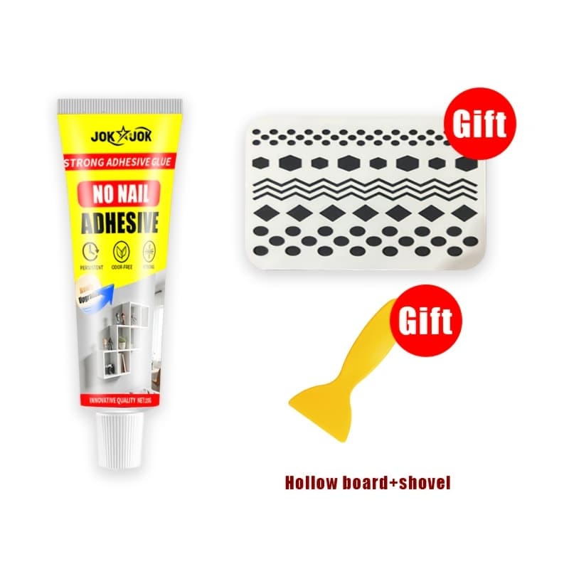 TEMU Super Strong No Nail Glue | Fast Curing Universal Adhesive For Wood, Metal, Glass, Tile, Plastic, Ceramic, Stone | No Nails, No Drilling, High Strength, Resistant To Impact And Temperature