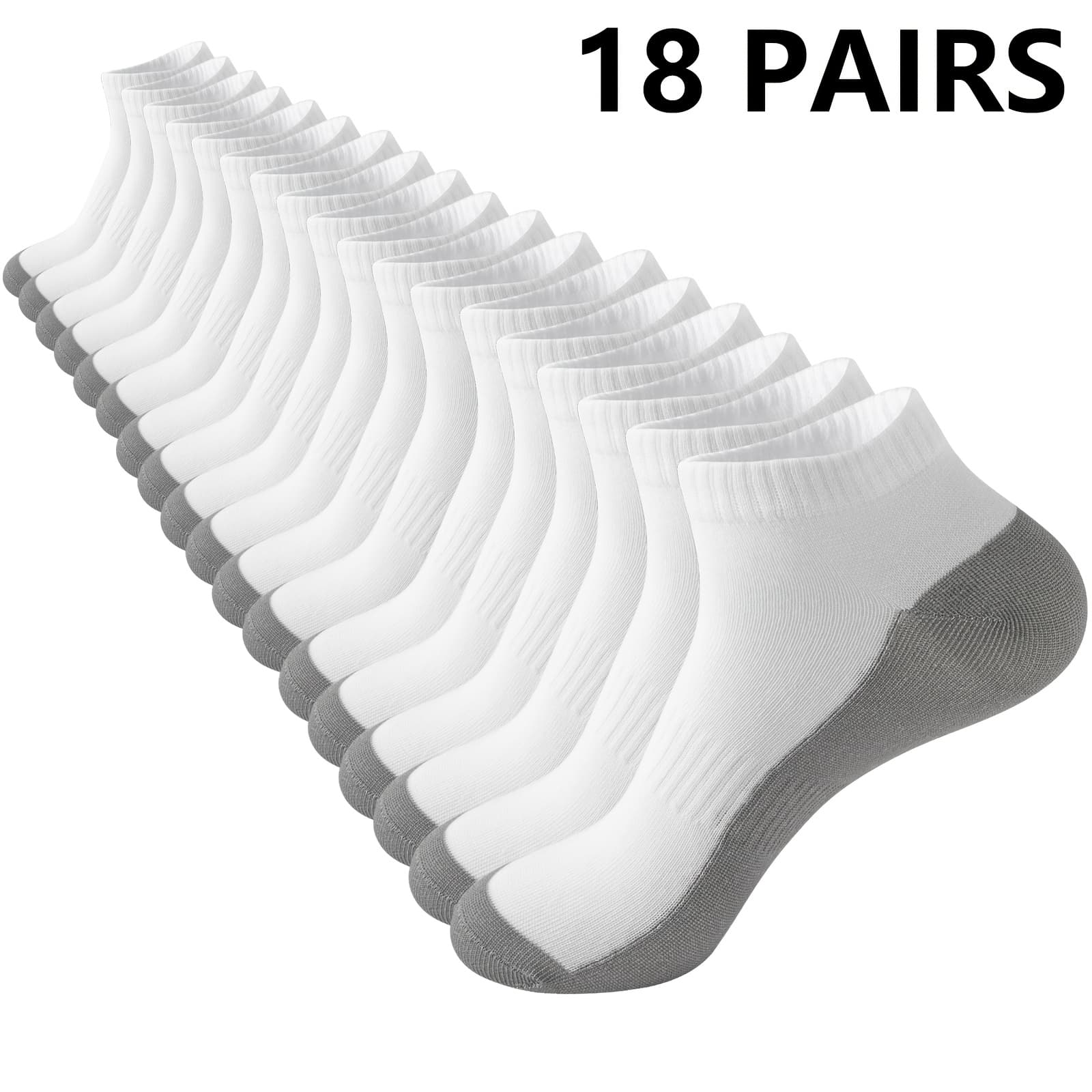 TEMU 18 Pairs Ankle Socks Low Cut Socks No Show Socks For Men Athletic Socks Breathable Comfortable Moisture Wicking Work Socks