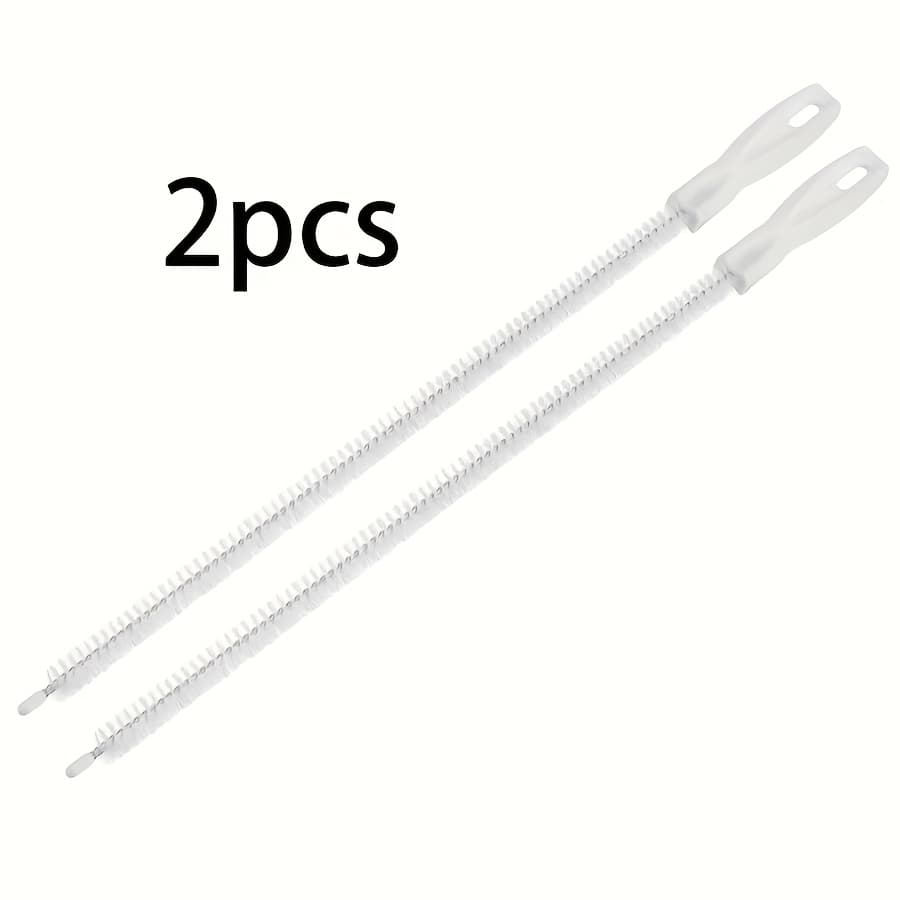 TEMU 2pcs Flexible Drain Cleaning Brushes, Hair Catcher For Sewer Pipes, Manual Clog Remover Tool For Bathroom And Kitchen Sink Drains, Home Plumbing Cleaning Supplies