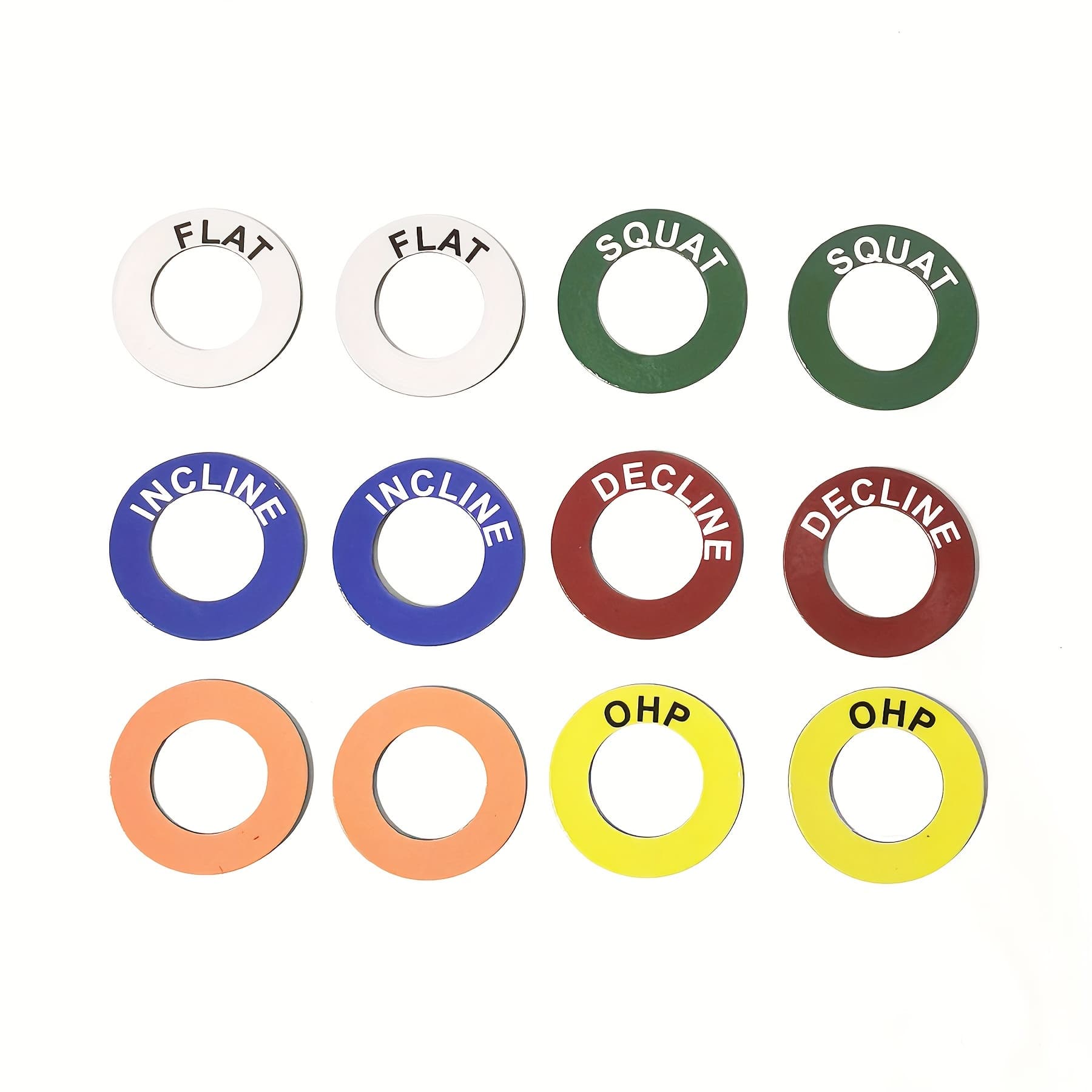 TEMU Magnetic Position Markers For Barbells, Reminder Labels, And Magnetic Position Markers For Squat Racks, Suitable For J Hooks And Positioning With 1-inch Holes