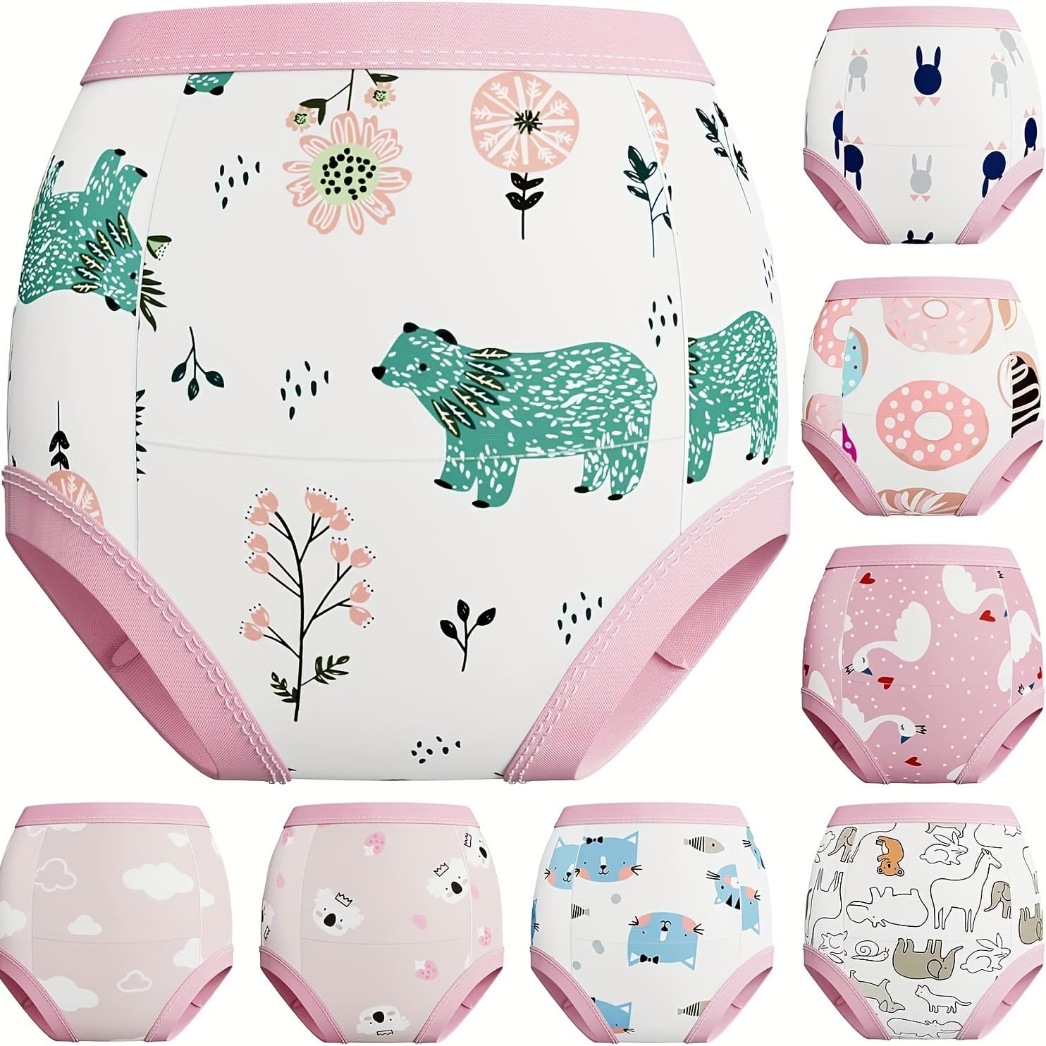 TEMU Potty Training Underwear, Toddler Absorbent Training Pants, Toddlers Pee Training Diaper Underwear Girl