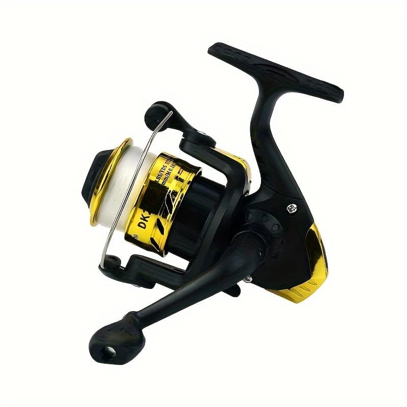 TEMU Fishing Wheel With Line Fishing Wheel Fishing Wheel Rock Fishing Wheel Fishing Gear Road Sub-pole Fishing Wheel Fishing Supplies Stainless Steel Head Fishing Wheel