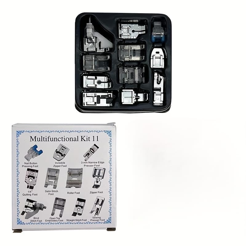 TEMU Set Of 11~48 Sewing Machine Presser Feet In A Box