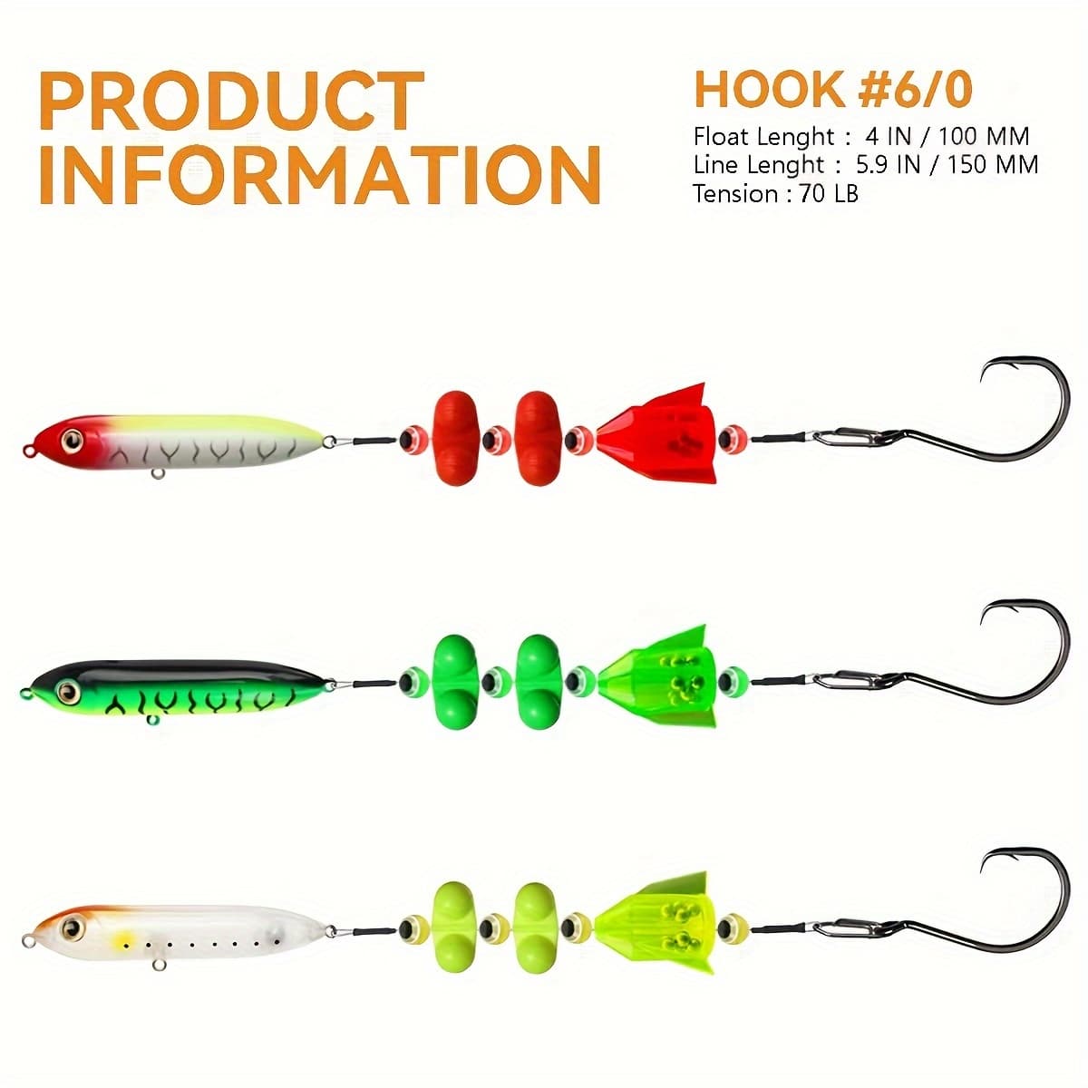TEMU 3pcs Catfish Rig, Catfish Floats, Dragging Rig, Chunky Catfishing Rigs For Lake River Ban