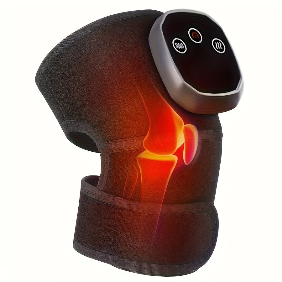 TEMU A 3-in-1 Knee Pad With A Vibrating Massager For The Shoulders, Knees, And Elbows, Featuring A Heating Pad With A Massager, And A Wireless Heating Vibrating Knee Massager