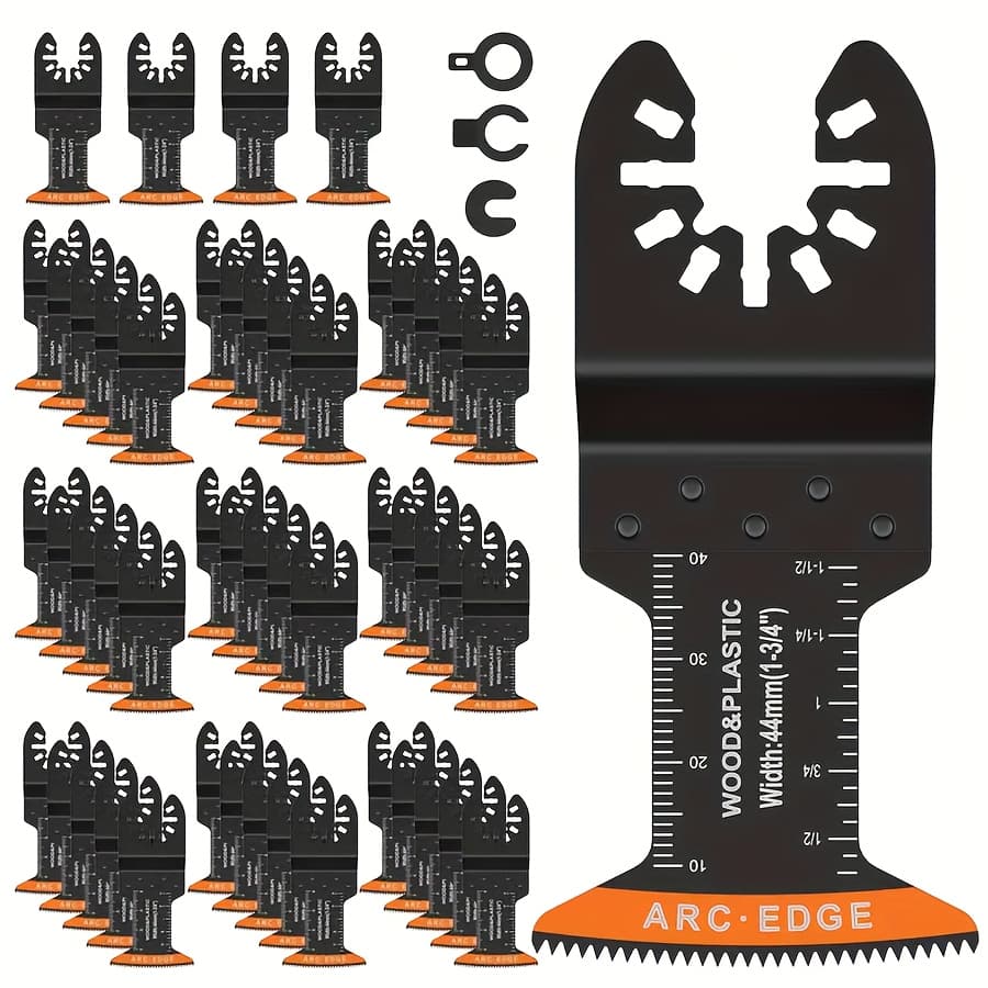 TEMU 50pcs Oscillating Saw Blades Wood/metal/plastic Set Professional Universal Multitool Quick Release Saw Blades Sharp Saw Blades Multitool Blade