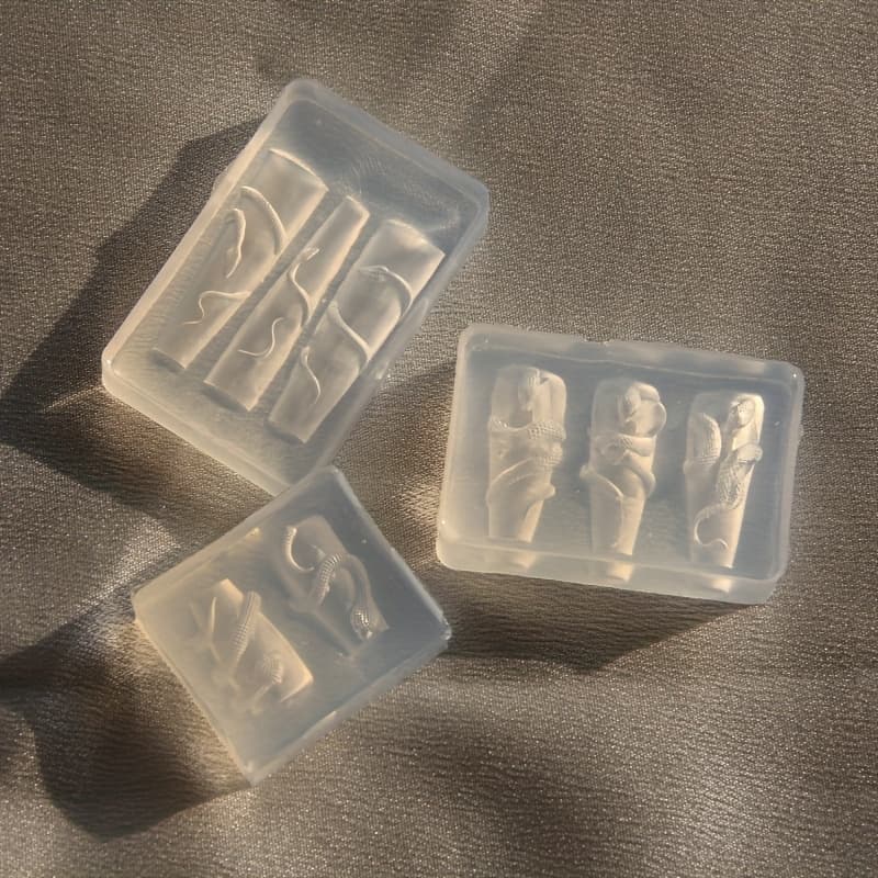 TEMU 3pcs -shaped High- Silicone Mold Drill Holder 3d Silicone Spirit Molds Resin Casting Kit