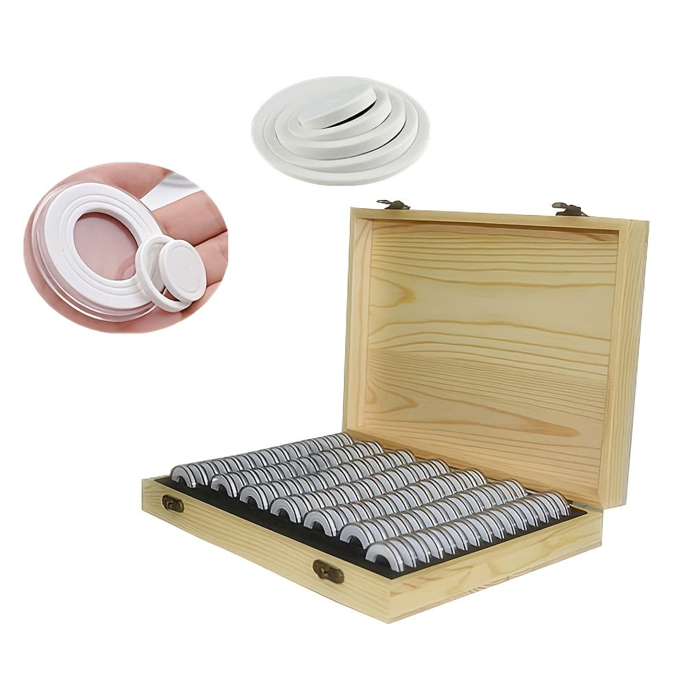 TEMU 1set Commemorative Coin Protection Box Collection Box Coin Shell Set Transparent Bag Storage Empty Box