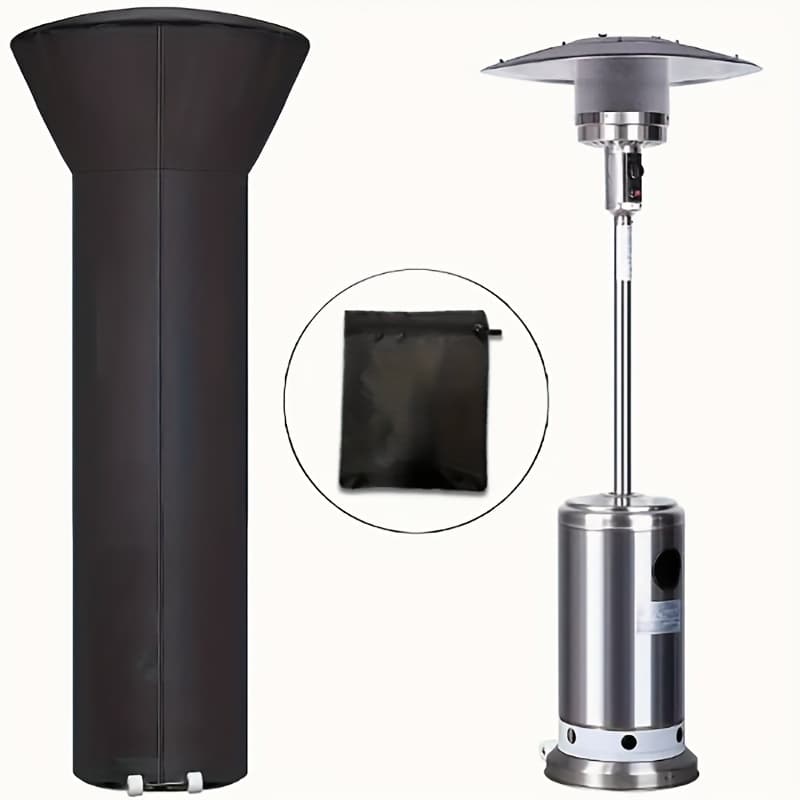 TEMU 1 Set, Patio Heater Cover With Zipper And Storage Bag, Outdoor Heater Cover For Patio Heater