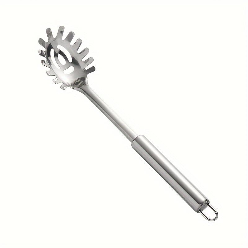 TEMU 1pc, Spaghetti Spoon, Spaghetti Spoon, Spoon, Colander, Spaghetti Spoon With , Stainless Steel Colander, Kitchen Tool