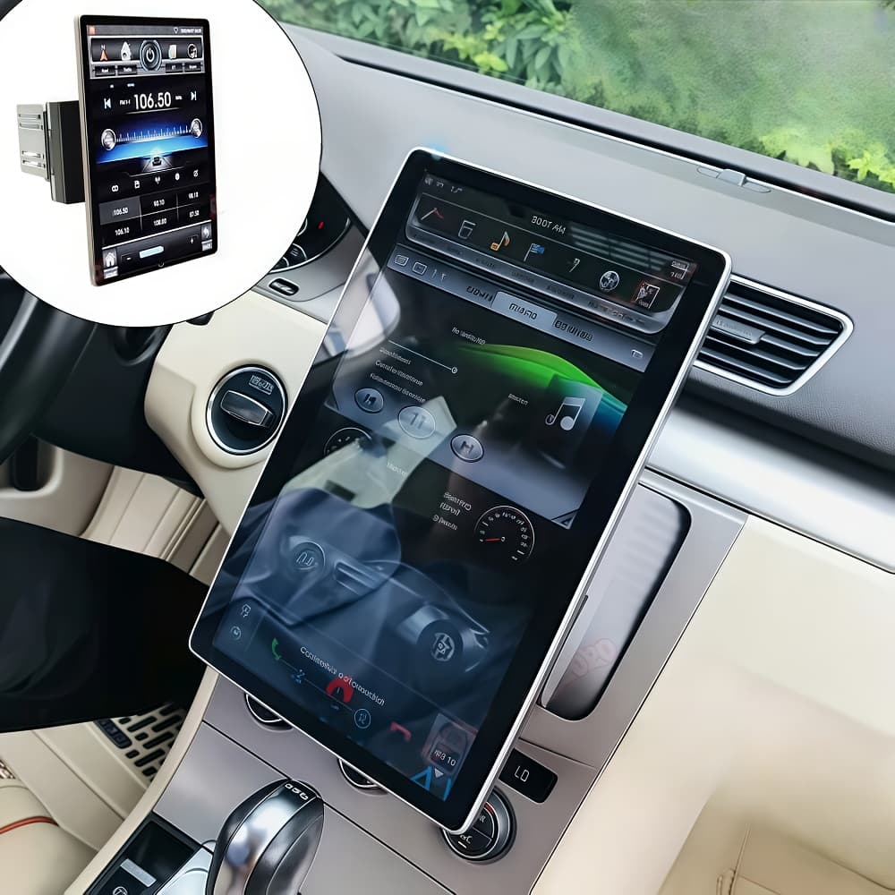 TEMU 10 Inch Double Din Manual Rotation Universal Model For For Ford For For For Car Stereo Radio 13.0 2gb 32gb Rom, Hd Touchscreen, Wireless/wired Carplay& Auto, Fm, , Rds, , Swc