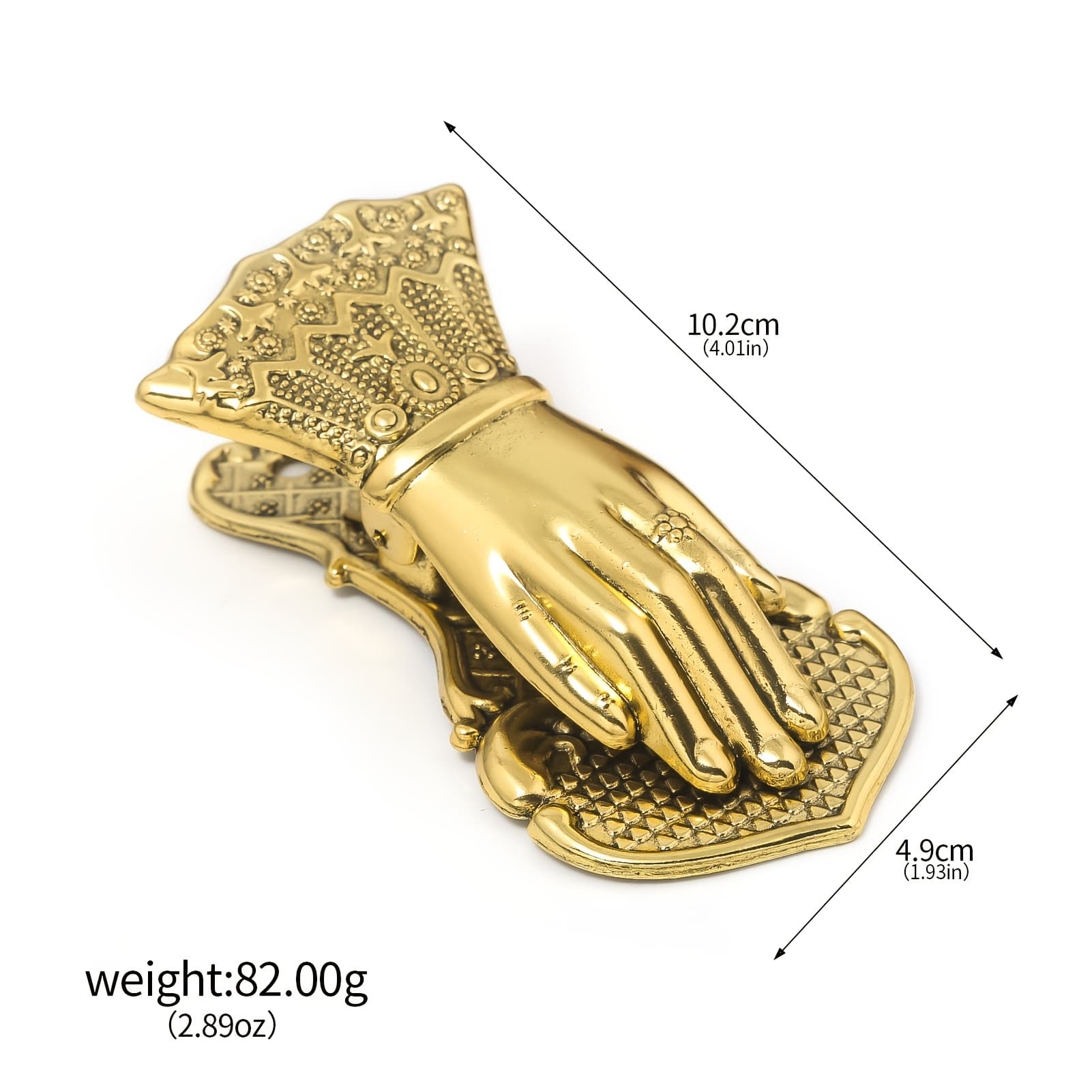 TEMU 4-inch Large Retro Women's Hand Shaped Bookmark Holder, Metal Retro Creative 's Hand Book Bookmark Holder, Fashionable And Dress Cuff Swing Clip